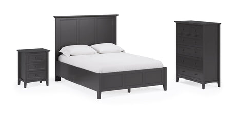 Grace Five Drawer Chest in Raven Black by Modus Furniture at Eve Furniture
