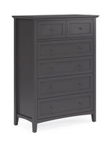 Grace Five Drawer Chest in Raven Black by Modus Furniture at Eve Furniture