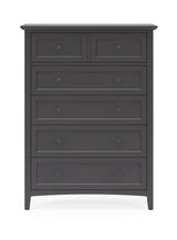 Grace Five Drawer Chest in Raven Black by Modus Furniture at Eve Furniture