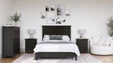 Grace Five Drawer Chest in Raven Black by Modus Furniture at Eve Furniture