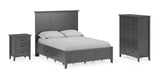 Grace Five Drawer Chest in Raven Black by Modus Furniture at Eve Furniture