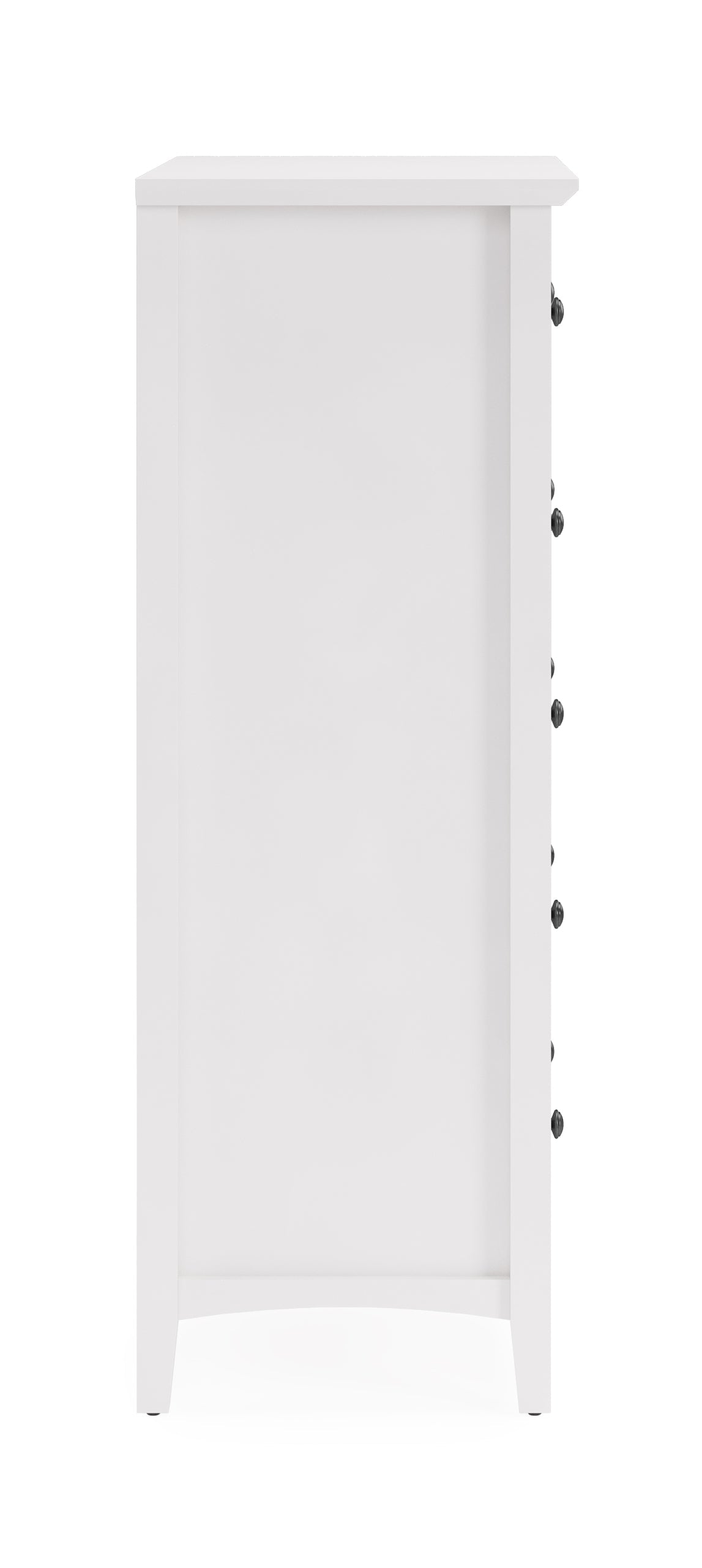 Grace Five Drawer Chest in Snowfall White by Modus Furniture at Eve Furniture