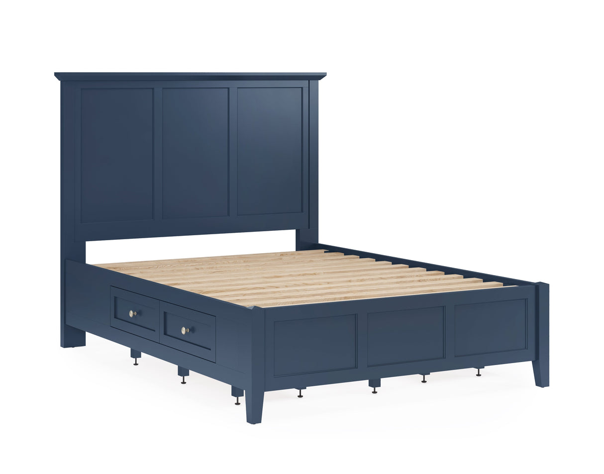 Grace Four Drawer California King Platform Storage Bed in Blueberry by Modus Furniture at Eve Furniture