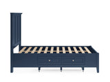 Grace Four Drawer California King Platform Storage Bed in Blueberry by Modus Furniture at Eve Furniture