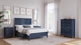 Grace Four Drawer California King Platform Storage Bed in Blueberry by Modus Furniture at Eve Furniture