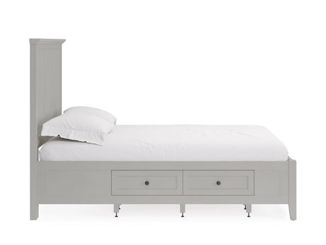 Grace Four Drawer California King Platform Storage Bed in Elephant Gray by Modus Furniture at Eve Furniture