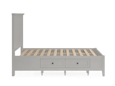 Grace Four Drawer California King Platform Storage Bed in Elephant Gray by Modus Furniture at Eve Furniture