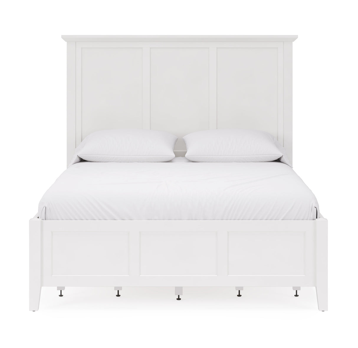 Grace Four Drawer California King Platform Storage Bed in Snowfall White by Modus Furniture at Eve Furniture