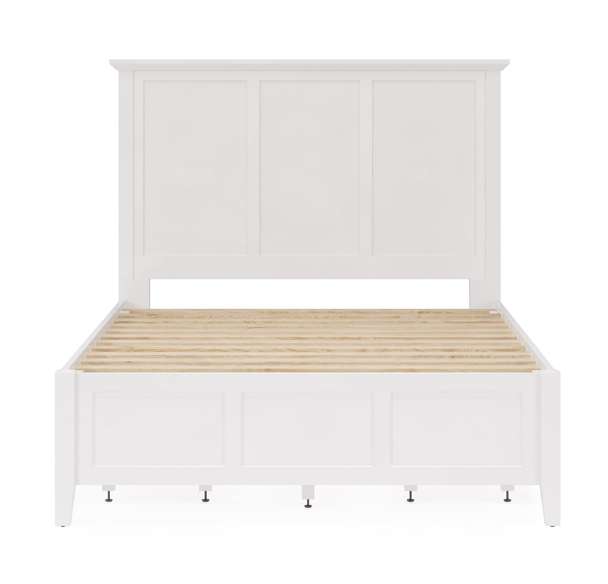 Grace Four Drawer Eastern King Platform Storage Bed in Snowfall White by Modus Furniture at Eve Furniture