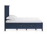 Grace Four Drawer Full Platform Storage Bed in Blueberry by Modus Furniture at Eve Furniture