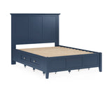 Grace Four Drawer Full Platform Storage Bed in Blueberry by Modus Furniture at Eve Furniture