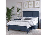 Grace Four Drawer Queen Platform Storage Bed in Blueberry by Modus Furniture at Eve Furniture