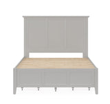 Grace Four Drawer Queen Platform Storage Bed in Elephant Gray by Modus Furniture at Eve Furniture
