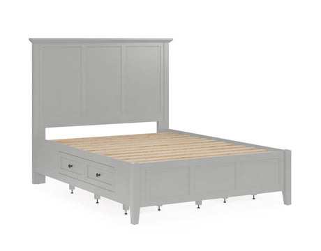 Grace Four Drawer Queen Platform Storage Bed in Elephant Gray by Modus Furniture at Eve Furniture