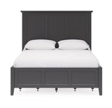 Grace Four Drawer Queen Platform Storage Bed in Raven Black by Modus Furniture at Eve Furniture