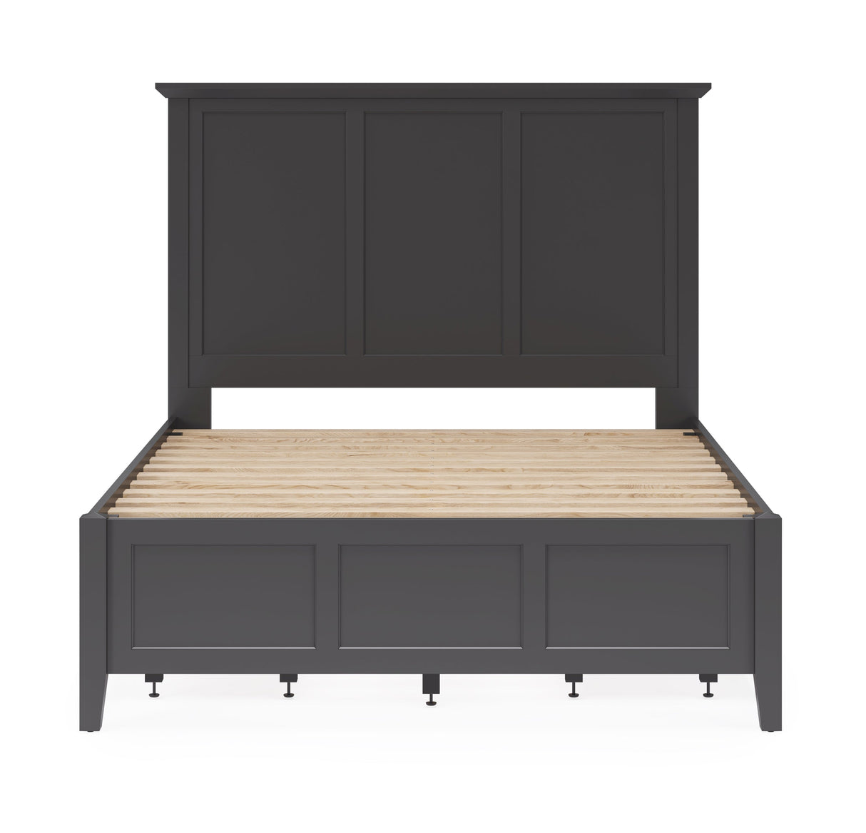 Grace Four Drawer Queen Platform Storage Bed in Raven Black by Modus Furniture at Eve Furniture