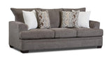 Grace Mocha Chenille Sofa & Loveseat by Happy Homes at Eve Furniture
