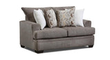 Grace Mocha Chenille Sofa & Loveseat by Happy Homes at Eve Furniture