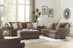 Grace Mocha Chenille Sofa & Loveseat by Happy Homes at Eve Furniture