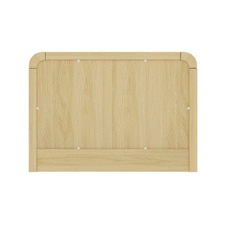 Grace Nightstand in Natural Oak and Black by Manhattan Comfort at Eve Furniture
