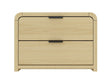 Grace Nightstand in Natural Oak and Black by Manhattan Comfort at Eve Furniture