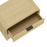 Grace Nightstand in Natural Oak and Black (set of 2) by Manhattan Comfort at Eve Furniture