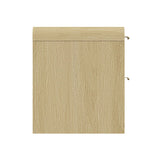 Grace Nightstand in Natural Oak and Gold by Manhattan Comfort at Eve Furniture