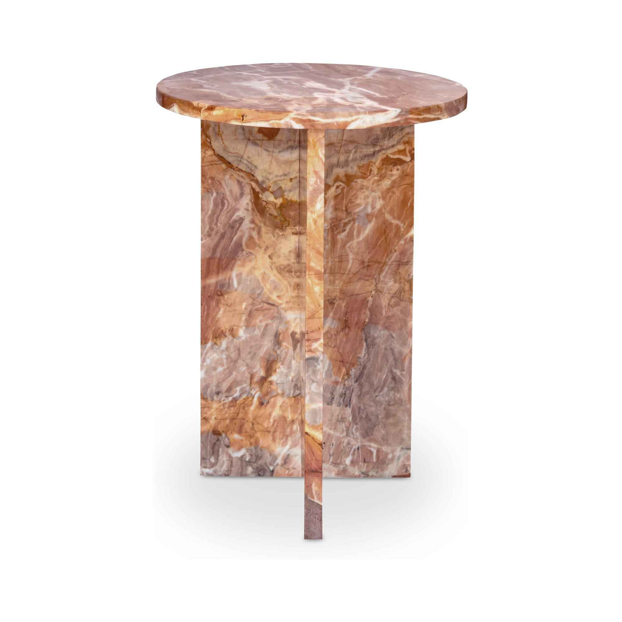 Grace Orange Levante Marble Accent Table by Moe's Home at Eve Furniture