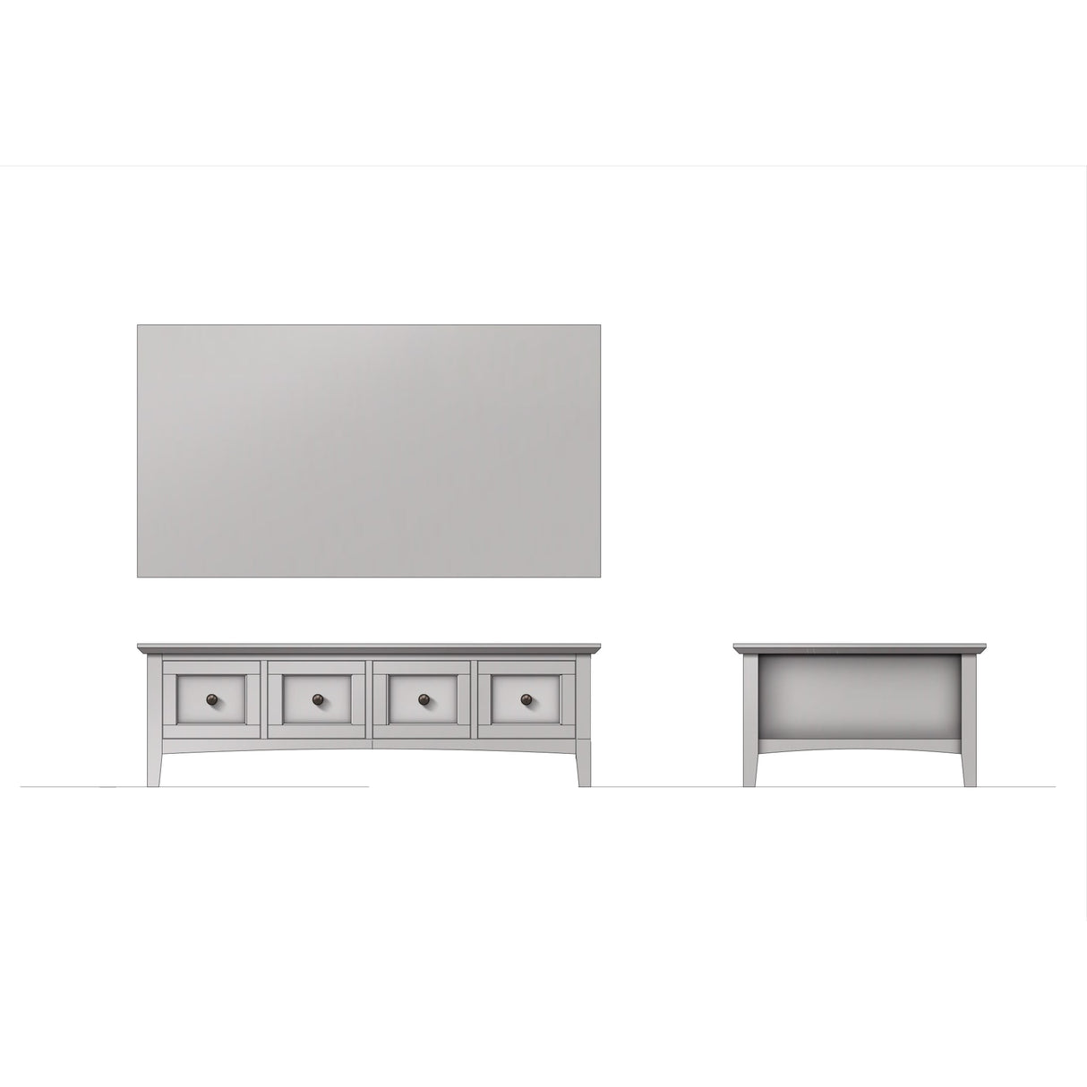 Grace Rectangle Coffee Tbl - El Gry by Modus Furniture at Eve Furniture