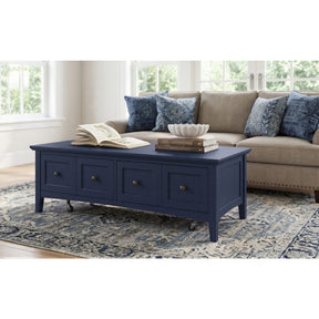 Grace Rectangular Coffee Table in Blueberry by Modus Furniture at Eve Furniture