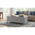 Grace Rectangular Coffee Table in Elephant Grey by Modus Furniture at Eve Furniture