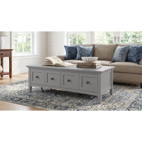 Grace Rectangular Coffee Table in Elephant Grey by Modus Furniture at Eve Furniture