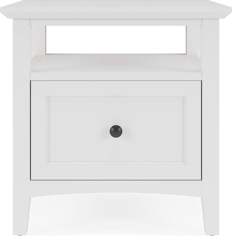 Grace Snowfall Square End Table by Modus Furniture at Eve Furniture