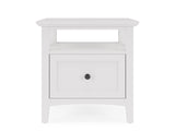 Grace Snowfall Square End Table by Modus Furniture at Eve Furniture
