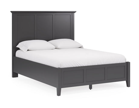Grace Three California King Panel Bed in Raven Black by Modus Furniture at Eve Furniture