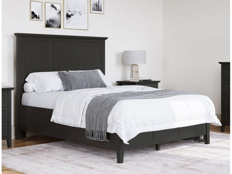 Grace Three California King Panel Bed in Raven Black by Modus Furniture at Eve Furniture