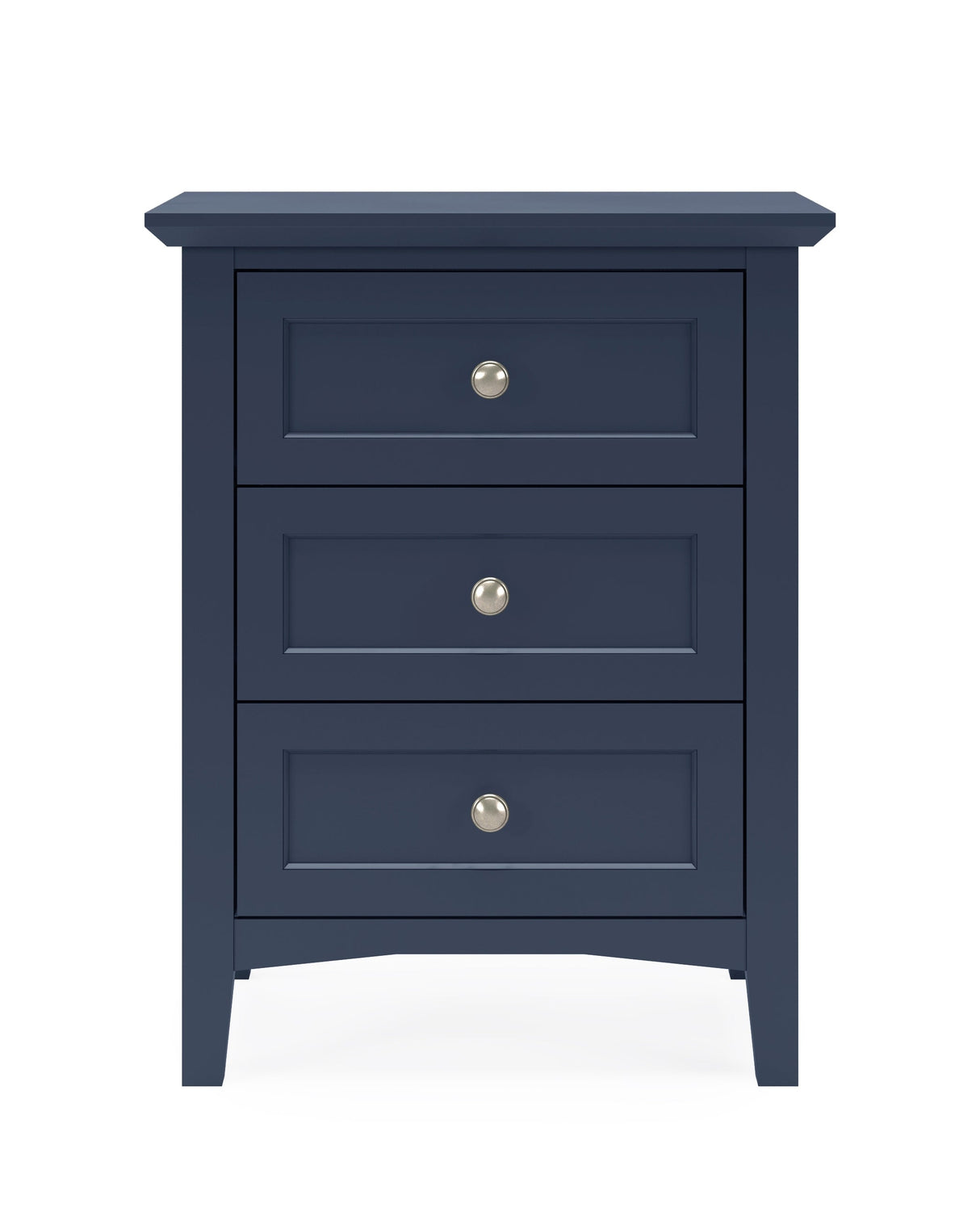 Grace Three Drawer Nightstand in Blueberry by Modus Furniture at Eve Furniture
