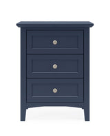 Grace Three Drawer Nightstand in Blueberry by Modus Furniture at Eve Furniture