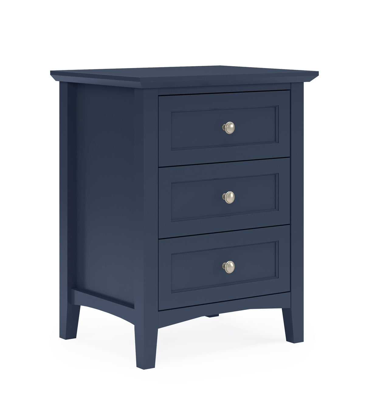 Grace Three Drawer Nightstand in Blueberry by Modus Furniture at Eve Furniture