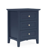 Grace Three Drawer Nightstand in Blueberry by Modus Furniture at Eve Furniture