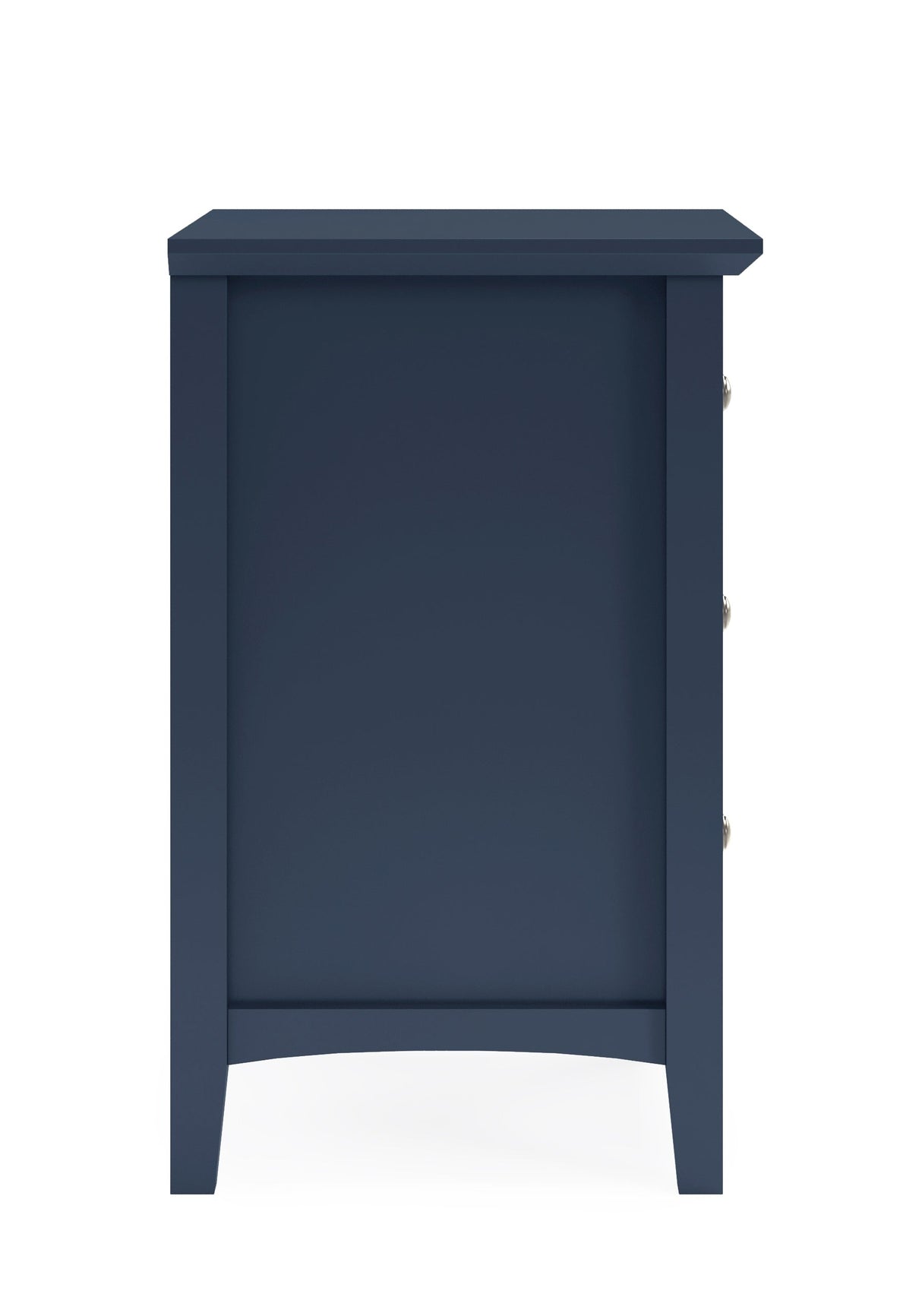Grace Three Drawer Nightstand in Blueberry by Modus Furniture at Eve Furniture