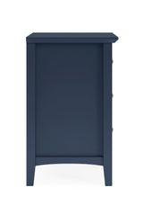 Grace Three Drawer Nightstand in Blueberry by Modus Furniture at Eve Furniture