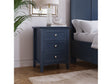 Grace Three Drawer Nightstand in Blueberry by Modus Furniture at Eve Furniture