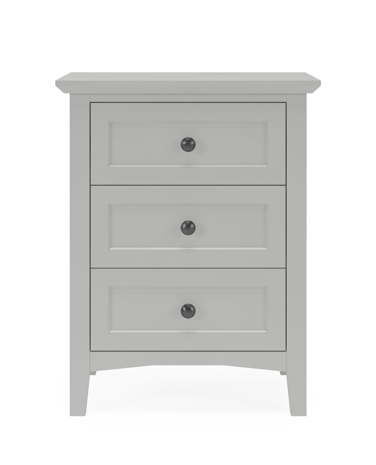 Grace Three Drawer Nightstand in Elephant Grey by Modus Furniture at Eve Furniture