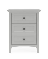 Grace Three Drawer Nightstand in Elephant Grey by Modus Furniture at Eve Furniture