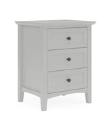 Grace Three Drawer Nightstand in Elephant Grey by Modus Furniture at Eve Furniture