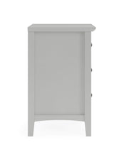 Grace Three Drawer Nightstand in Elephant Grey by Modus Furniture at Eve Furniture