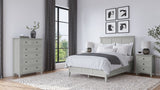 Grace Three Drawer Nightstand in Elephant Grey by Modus Furniture at Eve Furniture