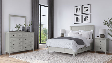 Grace Three Drawer Nightstand in Elephant Grey by Modus Furniture at Eve Furniture