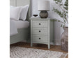 Grace Three Drawer Nightstand in Elephant Grey by Modus Furniture at Eve Furniture